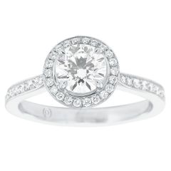 Forevermark Grainset Halo Ring