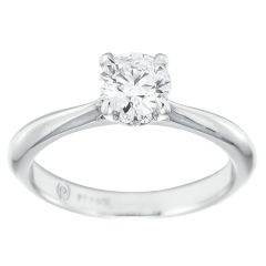 Round Brilliant Diamond Bezel Ring