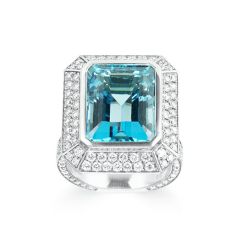 Aquamarine dress ring