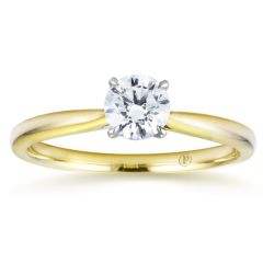 Signature Partridge Four Claw Yellow Gold Solitaire