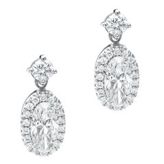 Movál Diamond Halo and Diamond Top Earrings