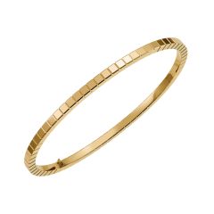 Ice Cube Yellow Gold Bangle