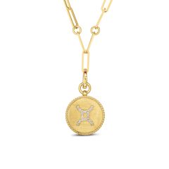 18ct Yellow Gold Gemini Zodiac Diamond Necklace