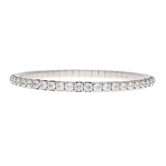 White Gold Diamond Extensible Bracelet