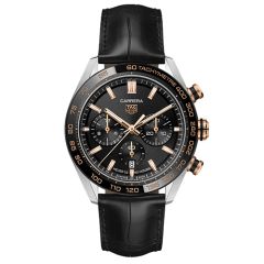 Tag Heuer Carrera Automatic 44mm Black and Rose Gold