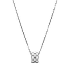 Ice Cube White Gold Pendant