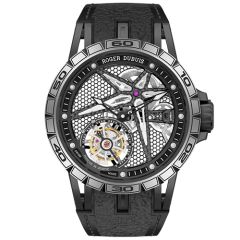 Excalibur Spider Mono Tourbillon Black DLC Titanium 39mm