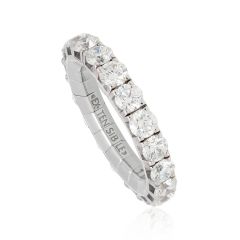 White Gold Diamond Large Extensible Ring