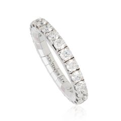 White Gold Diamond Small Extensible Ring