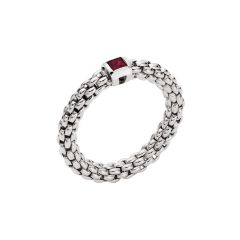 Souls White Gold Flex'it Ruby Ring