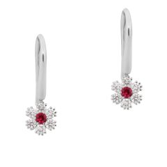 Daisy Ruby Drop Earrings