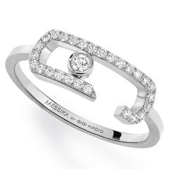 Move Addiction Pave White Gold Ring