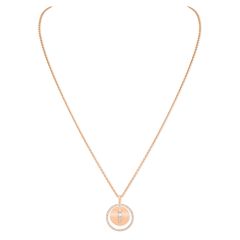 Lucky Move Long Rose Gold Necklace