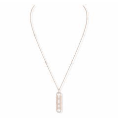 Move 10th PM Rose Gold Diamond Necklace