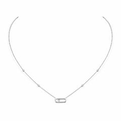 Move Uno White Gold Necklace