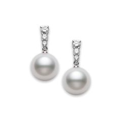 Morning Dew White South Sea Cultured Pearl Earrings