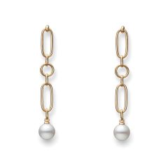 M Code Akoya Cultured Pearl Drop Earrings