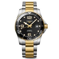 Hydroconquest Black Dial & Gold