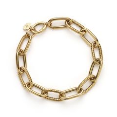 Ada Textured Link Bracelet