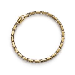 Zoe Two-Tone Box Link Bracelet