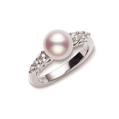 Morning Dew Akoya Cultured Pearl Ring