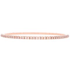 Rose Gold Cognac Diamond Extensible Bracelet