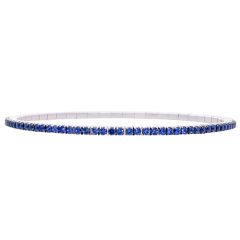 White Gold Sapphire Extensible Bracelet