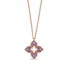 Rose Gold Venetian Princess Pink Titanium Diamond Pendant