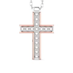 Insignia Gold Cross Diamond Pendant