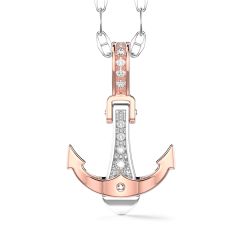 Insignia Gold Anchor Diamond Pendant